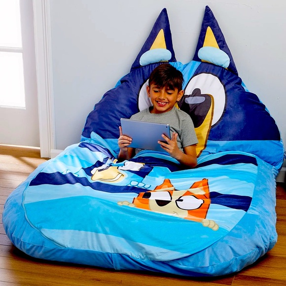 Bluey Oversized Kids Floor Lounger - Picture 1 of 3